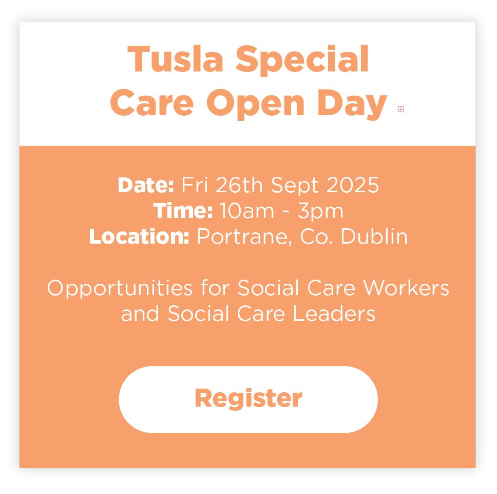 Special Care Open Day - Friday 26th September 2025 - Portrane - Click to register