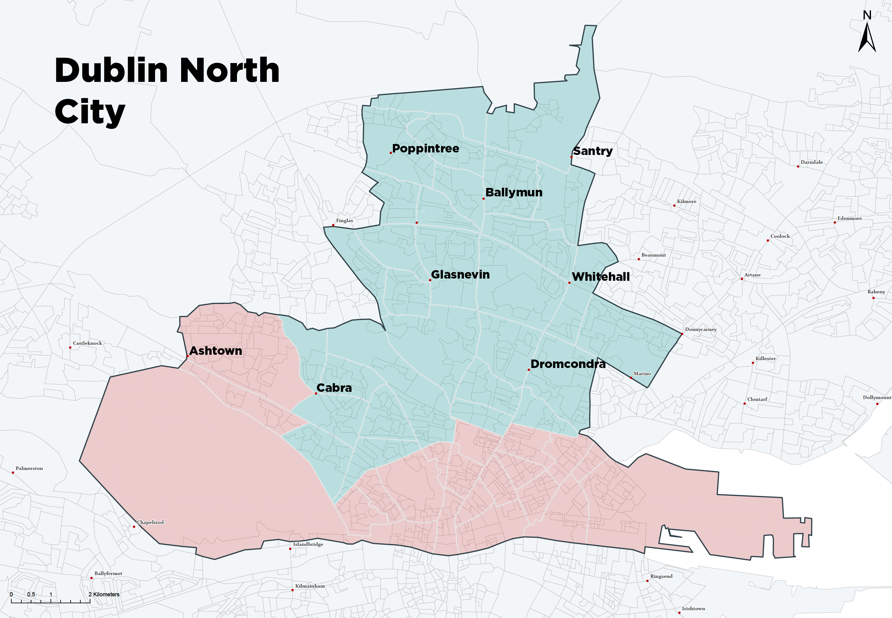 Dublin North City Map