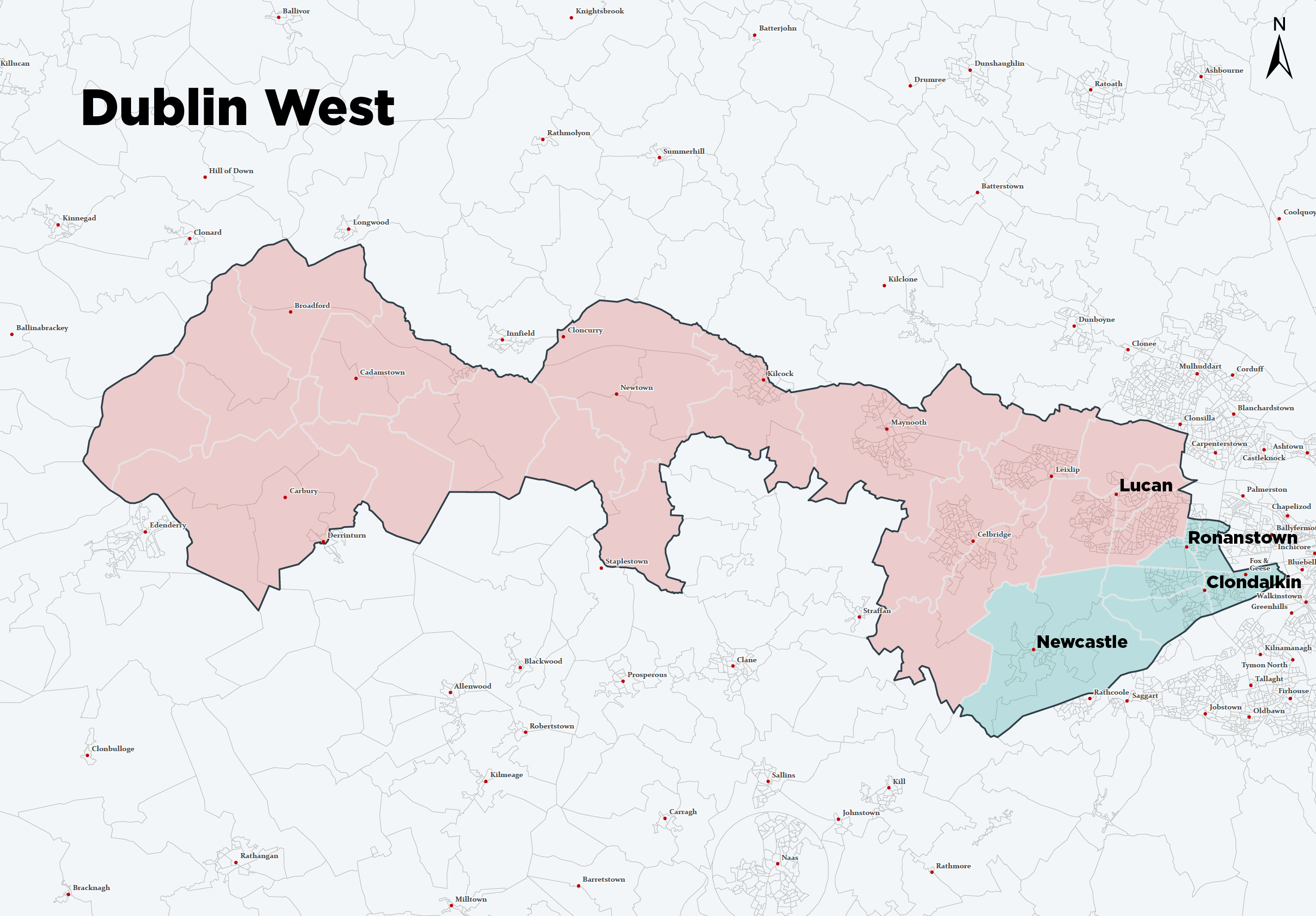 Dublin West Map