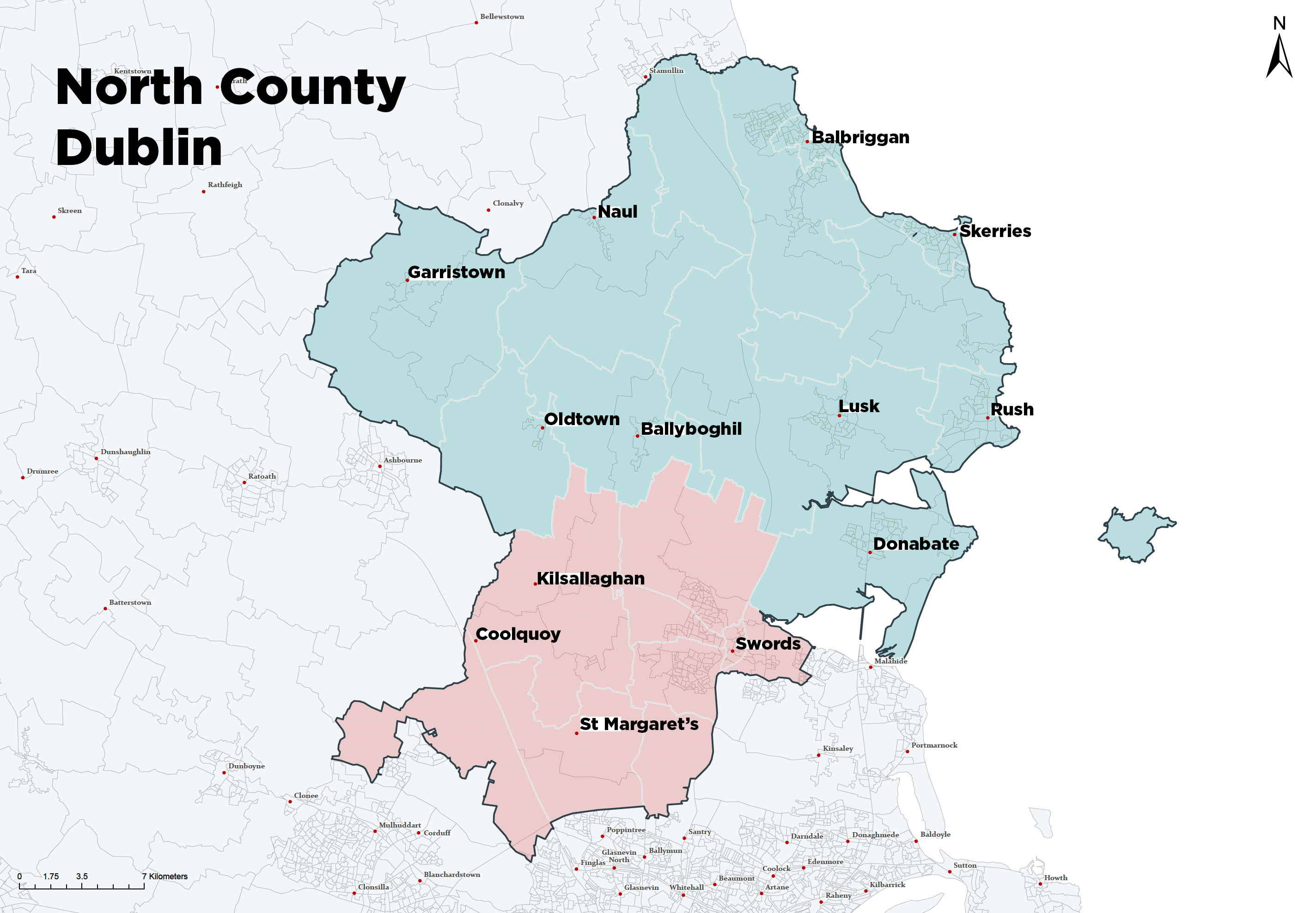 North County Dublin Map