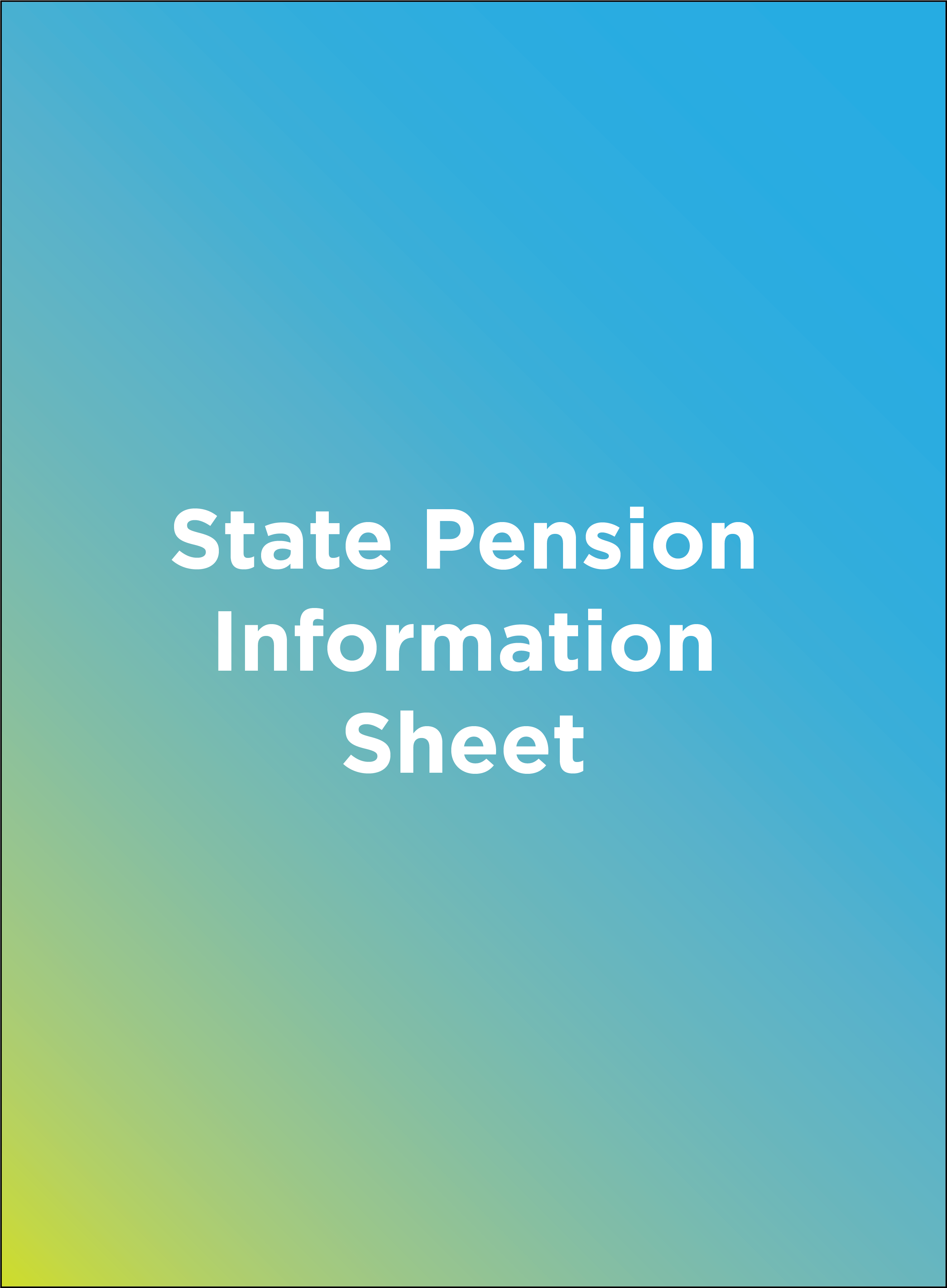 State Pension Information Sheet
