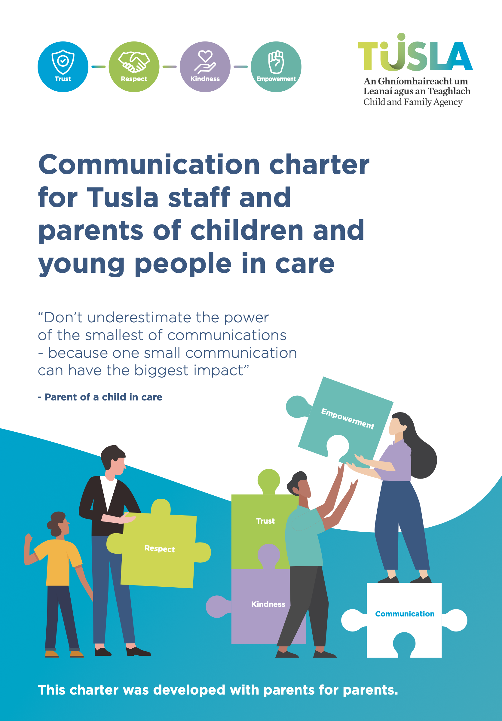 Communications charter for Tusla staff and parents of children and young people in care
