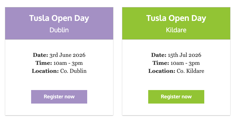 Upcoming CRS Open Days - click to register